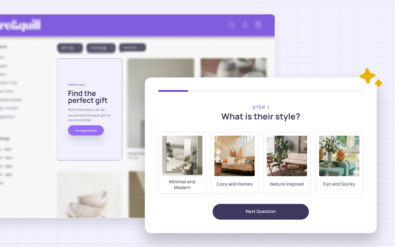 Launch it anywhere on your site. — Cartful Studio embed step